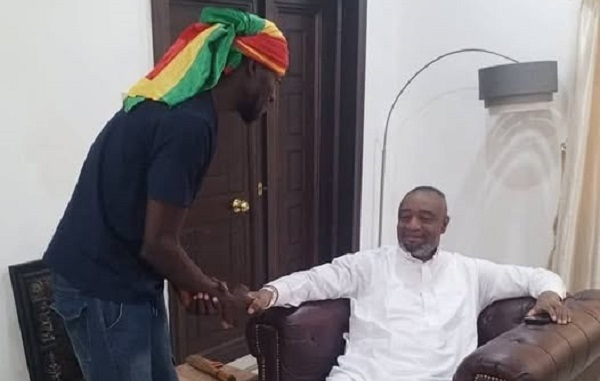 Hearts of Oak goalkeeper Benjamin Asare and Ga Mantse (in white)