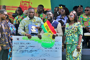 Robben Asare emerged as National Best Youth Farmer at the 2025 National Farmers Day