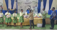 Akuapeman students receive gifts