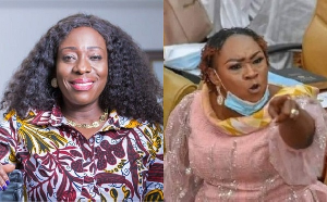 Catherine Afeku [L] and Hawa Koomson will keenly contest for the National Women's Organiser position