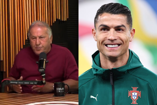 A photo of Zico and Cristiano Ronaldo