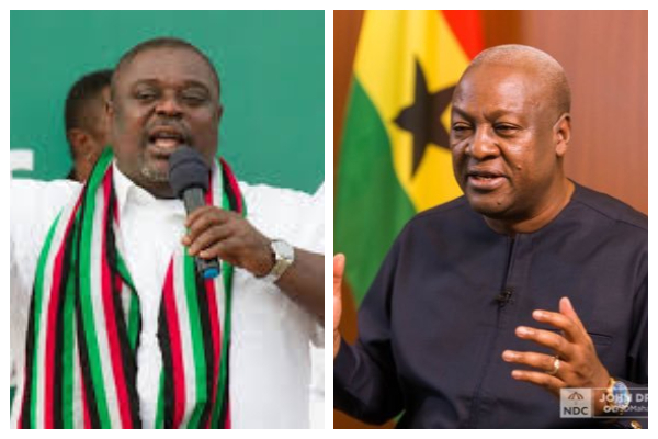 John Mahama [L] and Koku Anyidoho