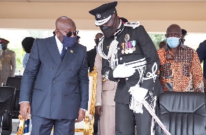 President Nana Akufo Addo And IGP George Akuffo Dampare