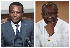 Ken Ofori-Atta (Right) has been declared wanted by the Office of the Special Prosecutor