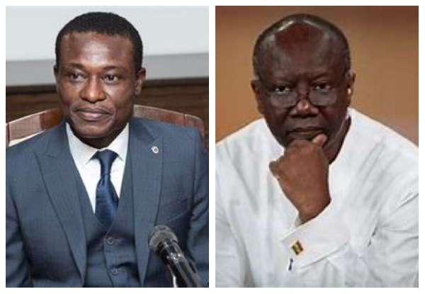 Ken Ofori-Atta (Right) has been declared wanted by the Office of the Special Prosecutor