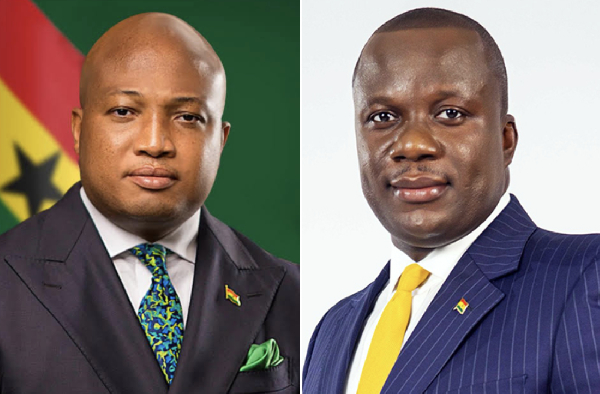 Samuel Jinapor (R) claims Ablakwa said the US used Ghana as a base for Nigeria Christmas airstrike
