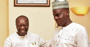 Embattled Finance Minister, Ken Ofori-Atta and Haruna Iddrisu