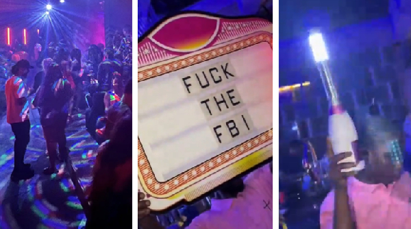 The ballers had a brazen message aimed at the FBI