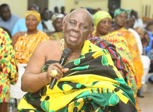 Nana Ansah Adu Baah is the President of the Ahafo Regional House Chiefs