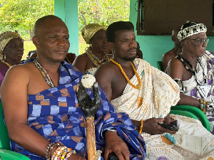 Torgbe Tudedzi I (L) emphasised that well-developed road networks are essential for tourists