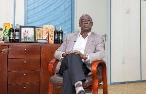 Dr. Kwabena Adjei is the Founder and Group Chairman of the Kasapreko Co. Ltd.