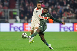 Olise and Schlupp engage in a duel during the game