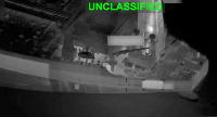 The US military released video footage of an unloaded tanker purportedly being hit