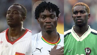 Abedi Pele (L) Christain Astu (M) and Okocha (R) have all won the Best Player award at the AFCON