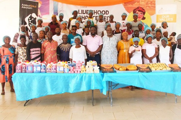 A group picture of the women who were involved in the training and some leaders of AGA