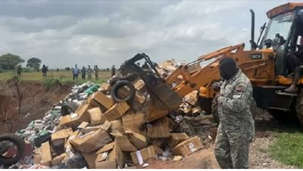NIB has destroyed $350 million worth of cocaine intercepted in Cape Coast tipper truck