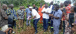 Armah-Kofi Buah breaks grounds for the projects