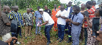 Armah-Kofi Buah breaks grounds for the projects
