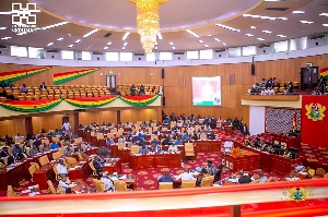 File Photo Ghana's parliament