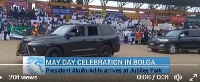 Nana Addo Dankwa Akufo-Addo's arrival at 2023 May Day celebration