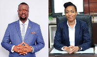 Julius Neequaye Kotey (L) and Dr Zanetor Agyeman Rawlings