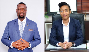 Julius Neequaye Kotey (L) and Dr Zanetor Agyeman Rawlings