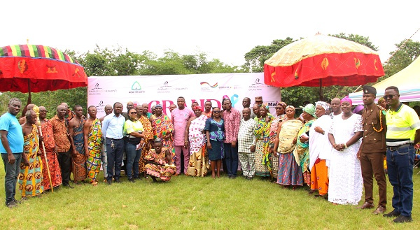 A group picture of the participants and members of Anglogold Ashanti