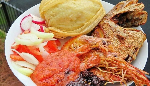 Ga Kenkey is a popular meal in Ghana