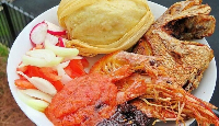 Ga Kenkey is a popular meal in Ghana