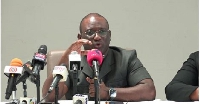 Deputy Minister of Transport, Hassan Tampuli during media engagement