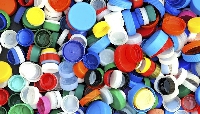 File photo of plastic bottle caps