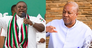 Koku Anyidoho and former president John Dramani Mahama