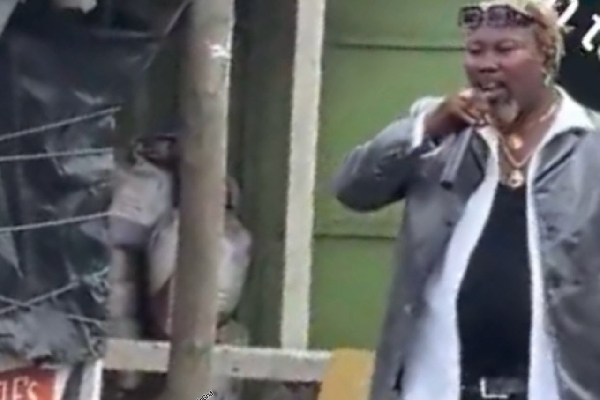 Ayitey Powers was seen preaching on the streets