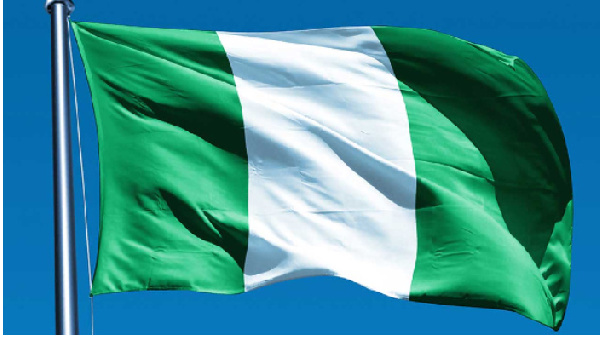 The flag of Nigeria