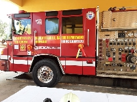 Fire truck donated to GNFS  in Winneba by Charlottesville Fire Department in Virginia, USA
