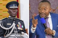 IGP. Dr. George Akuffo Dampare (left) and Reverend Isaac Owusu Bempah (right)