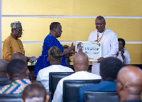 President John Dramani Mahama (in white) during the meeting with PUFA