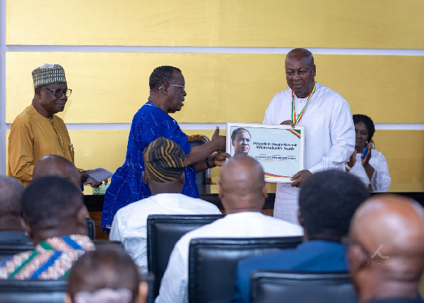 President John Dramani Mahama (in white) during the meeting with PUFA