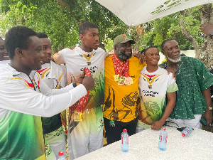 Accra Mayor Michael Kpakpo Allotey host armwrestlers