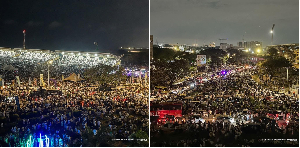 Thousands of fans thronged the Independence Square in Accra for Shatta Wale