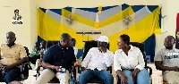 MP for Ellembelle, Emmanuel Armah-Kofi Buah, Kofi Arko Noko and MP for Jomoro, Dorcas Afo-Toffey (R)