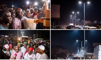 Edo State Governor Godwin Obaseki commissioning streetlights