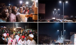 Edo State Governor Godwin Obaseki commissioning streetlights