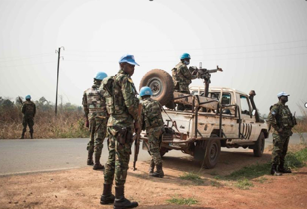 Troops on duty in the Central African Republic (CAR)