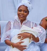 Mzbel with her newly born baby