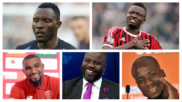 A photo of 5 top Ghanaian players who excelled in Serie A