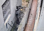 CCTV captures brazen moment suspected robber disables electric fence before break-in