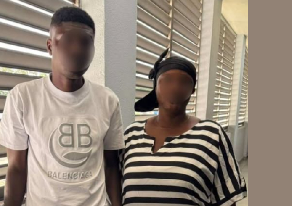 Prince Ofori (L) and Yayra Abiwu