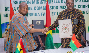 Samuel Okudzeto Ablakwa has signed new agreements with Burkina Faso