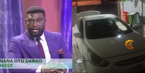 Nana Otu Darko's car was broken into at his home